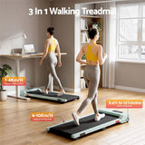 Everfit 3 in 1 Walking Pad Treadmill 12% Incline Under Desk Treadmills for Home Gym 38cm Belt Green In Australia - Darrahopens