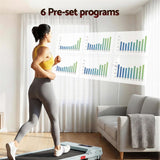 Everfit 3 in 1 Walking Pad Treadmill 12% Incline Under Desk Treadmills for Home Gym 38cm Belt Green In Australia - Darrahopens