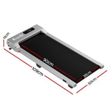 Everfit 3 in 1 Walking Pad Treadmill 12% Incline Under Desk Treadmills for Home Gym With 38cm Wide Belt Silver