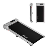 Everfit 3 in 1 Walking Pad Treadmill 12% Incline Under Desk Treadmills for Home Gym With 38cm Wide Belt Silver