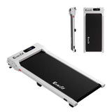 Everfit 3 in 1 Walking Pad Treadmill 12% Incline Under Desk Treadmills for Home Gym With 38cm Wide Belt White
