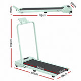Everfit 3 in 1 Walking Pad Treadmill 12% Incline Foldable Under Desk Treadmills for Home 38cm Green