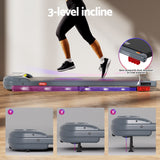 Everfit Treadmill Electric Walking Pad with Incline Under Desk Home Gym Grey