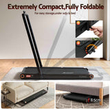 Everfit 4 in 1 Vibration Walking Pad Treadmill Under Desk Treadmills for Home Gym with App Control 380mm Black