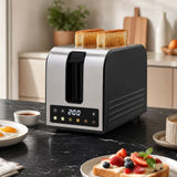 Devanti 2-Slice Toaster, LED Display 3.5cm Wide Slots 6 Browning Levels In Australia - Darrahopens