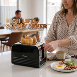 Devanti 2-Slice Toaster, LED Display 3.5cm Wide Slots 6 Browning Levels In Australia - Darrahopens
