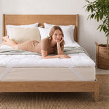 Giselle King Pillow Top Mattress Topper 1300GSM White Duck Feather For Old Bed Upgrade 5cm Thick