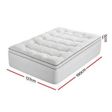 Giselle Bedding Double Mattress Topper 5cm Coral Fleece