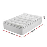 Giselle Bedding Single Mattress Topper 5cm Coral Fleece