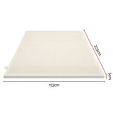 Giselle Bedding Queen Latex Mattress Topper 7-Zone Natural Latex Core Breathable 5cm