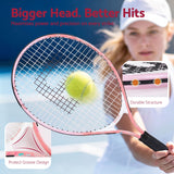 Title Everfit 23 Inch Tennis Racket Lightweight 200g for Adult and Junior Players Pink
