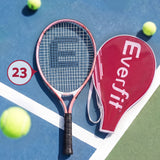 Title Everfit 23 Inch Tennis Racket Lightweight 200g for Adult and Junior Players Pink