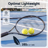 Everfit 27 Inch Tennis Racket Lightweight Racquet for Beginner Adult Players Black In Australia - Darrahopens