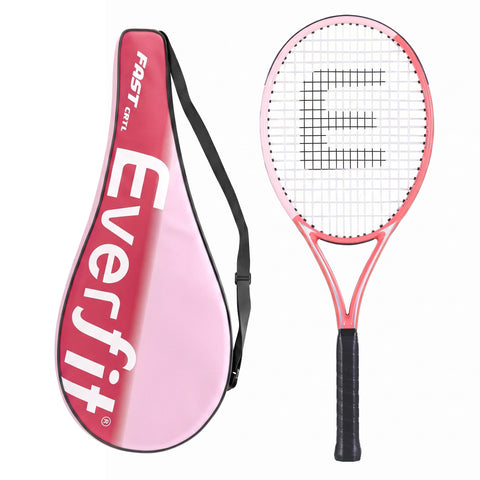 Everfit 27 Inch Tennis Racket Lightweight Racquet for Beginner Adult Players Pink