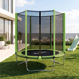 Everfit 6FT Kids Trampoline Round Rebounder with Enclosure Net Green In Australia - Darrahopens