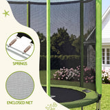 Everfit 6FT Kids Trampoline Round Rebounder with Enclosure Net Green In Australia - Darrahopens