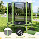 Everfit 6FT Kids Trampoline Round Rebounder with Enclosure Net Green In Australia - Darrahopens