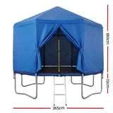 Everfit 12FT Kids Trampoline with Blue Tent Cover Ladder Rebounder Outdoor Toys In Australia - Darrahopens