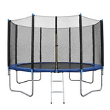 Everfit 12FT Kids Trampoline with Blue Tent Cover Ladder Rebounder Outdoor Toys In Australia - Darrahopens