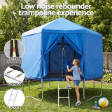Everfit 12FT Kids Trampoline with Blue Tent Cover Ladder Rebounder Outdoor Toys In Australia - Darrahopens