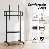 Artiss Mobile TV Stand for 40-100 Inch TVs Cart with Wheels Adjustable Shelves In Australia - Darrahopens