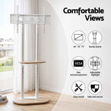Artiss Mobile TV Floor Stand 40-75" Bracket Universal Adjustable Shelves Wheels