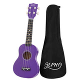 Alpha 21 Inch Ukulele Soprano Beginner Acoustic Small Guitar Kids Strings Purple In Australia - Darrahopens