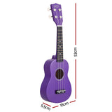 Alpha 21 Inch Ukulele Soprano Beginner Acoustic Small Guitar Kids Strings Purple In Australia - Darrahopens