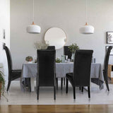 Artiss Dining Chairs Set of 2 Leather Parsons Chair Black