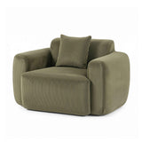 Artiss Compressed Armchair Sofa with Cushion Corduroy No Assembly Green In Australia - Darrahopens