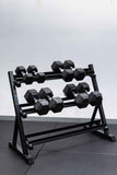 4 Pairs Hex Dumbbells PLUS Dumbbell Rack (100 kg | 5kg-20kg | 1.1m 3-tier Rack)