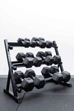 6 Pairs Hex Dumbbells PLUS Dumbbell Rack (210 kg | 5kg-30KG | 1.1m 3-tier Rack)
