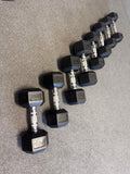 7 Pairs Hex Dumbbells PLUS Dumbbell Rack (175 kg | 5kg-20kg | 1.1m 3-tier Rack)