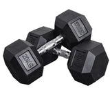 9 Pairs Hex Dumbbells PLUS Dumbbell Rack (270kg | 5kg-25kg | 1.1m 3-tier Rack)
