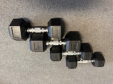 9 Pairs Hex Dumbbells PLUS Dumbbell Rack (270kg | 5kg-25kg | 1.1m 3-tier Rack)