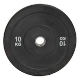 Black Olympic Bumper Plates - 100kg kit PLUS Olympic Barbell (2.2m | 20kg)