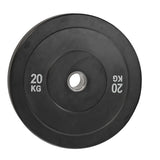 Black Olympic Bumper Plates - 100kg kit PLUS Olympic Barbell (2.2m | 20kg)