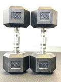 12 Pairs Hex Dumbbells PLUS Dumbbell Rack (390 kg | 2.5kg-30kg | 1.1m 3-tier Rack)