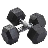 Rubber Hex Dumbbells 2X7.5 kg