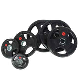 Tri-Grip Olympic Bumper Plates - 105kg kit