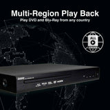 Laser Blu-Ray Player with Multi Region Playback