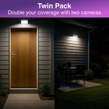 Connect Outdoor Wall Light Camera Twin Pack In Australia - Darrahopens