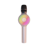 Laser LED Wireless Karaoke Microphone Rose Gold