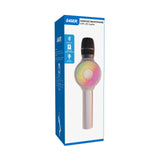 Laser LED Wireless Karaoke Microphone Rose Gold
