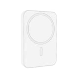 Laser 5000mAh Magnetic Wireless Power Bank White