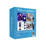 Laser RGB Streaming Microphone with Headphone Jack