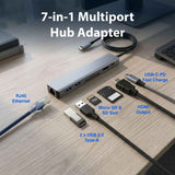 Laser USB-C 7 Port Hub with HDMI and Ethernet