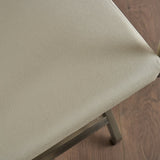 Rocklin Steel & Bonded Leather Director chair Armchair in White