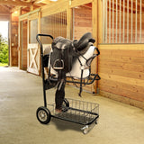 Samland Heavy Duty Two Tier Wheeled Saddle Rack