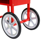 Samland 8OZ Popcorn Machine Maker on the Wheeled Cart Deck Warmer